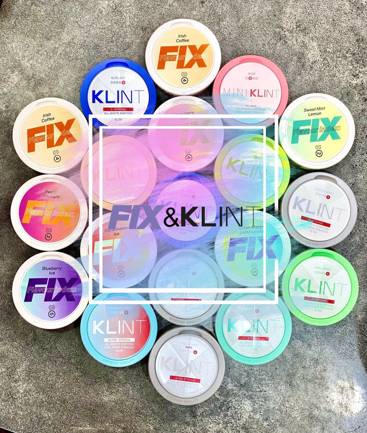 Snus - Fox - philib morris - fix - klint - Zyn -clew - Noto - Phus 