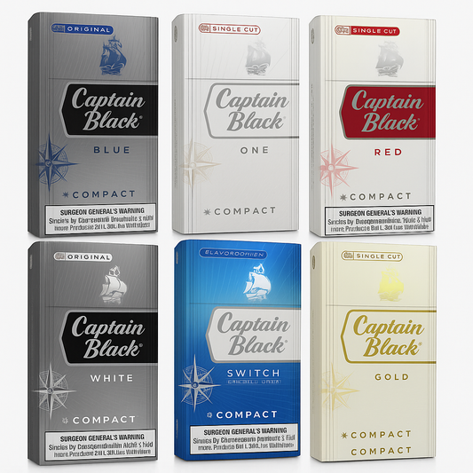 كابتن بلاك كومباكت احمر وازرق وجولد وسويتش