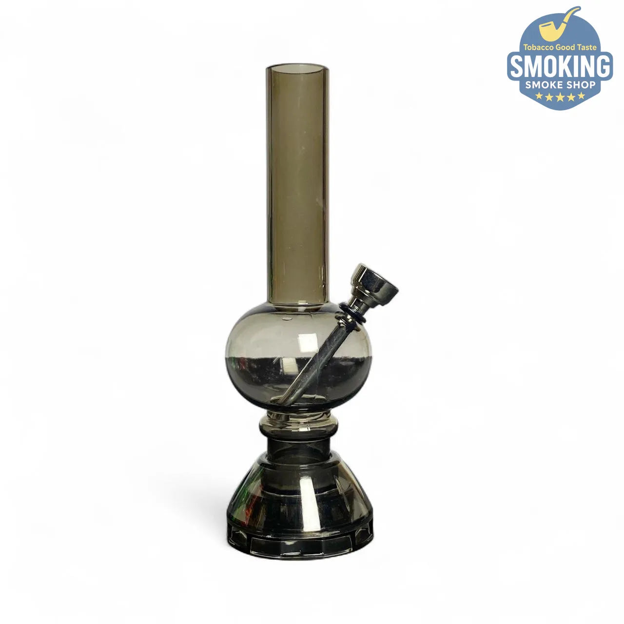 Acrylic Water Pipe with Built-in Grinder — بايب مائي أكريليك بمطحنة تبغ مدمجة 16 سم (ألوان متعددة)
