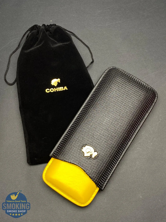 حافظة سيجار كوهيبا ثلاثية (3 سيجار) | COHIBA Triple Cigar Case (3-Finger)