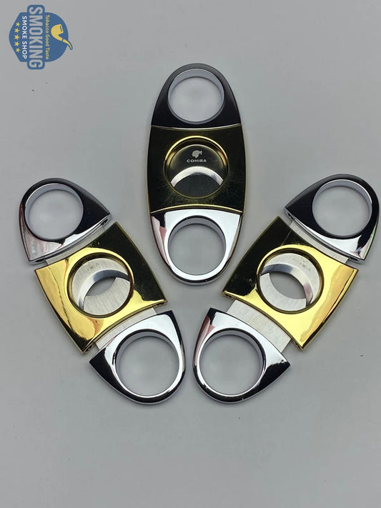 COHIBA CIGAR CUTTER - قاطعة سيجار كوهيبا شفرتان ستانلس فاخرتان