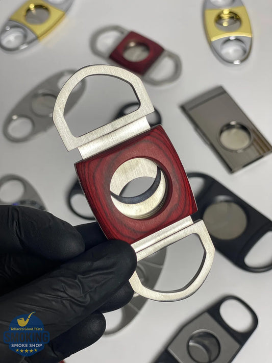 Cohiba Wooden Double-Guillotine Cigar Cutter – قطّاعة سيجار كوهيبا خشبية بشفرتين