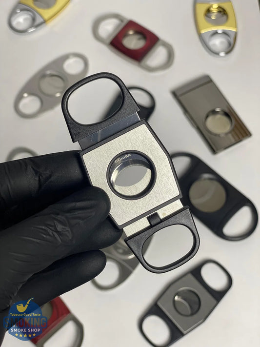 Cohiba Cigar Cutter – قاطعة سيجار كوهيبا (مقبض بلاستيكي + شفرات ستانلس)