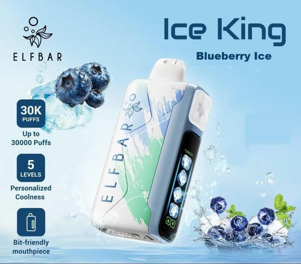 ElfBar Ice King 30K Disposable Puffs بود الفابار ايس كينج 30 الف سحبة