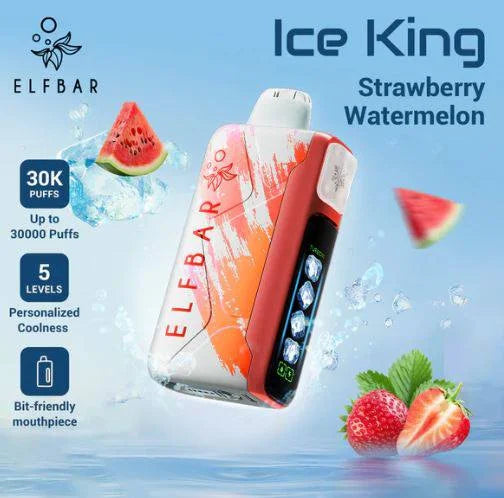 ElfBar Ice King 30K Disposable Puffs بود الفابار ايس كينج 30 الف سحبة