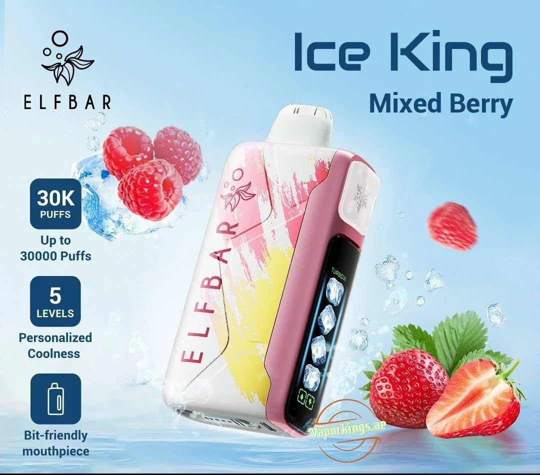 ElfBar Ice King 30K Disposable Puffs بود الفابار ايس كينج 30 الف سحبة