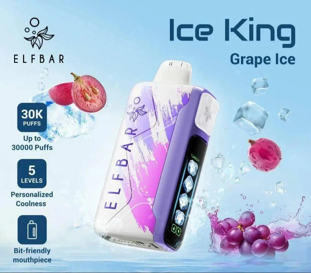 ElfBar Ice King 30K Disposable Puffs بود الفابار ايس كينج 30 الف سحبة