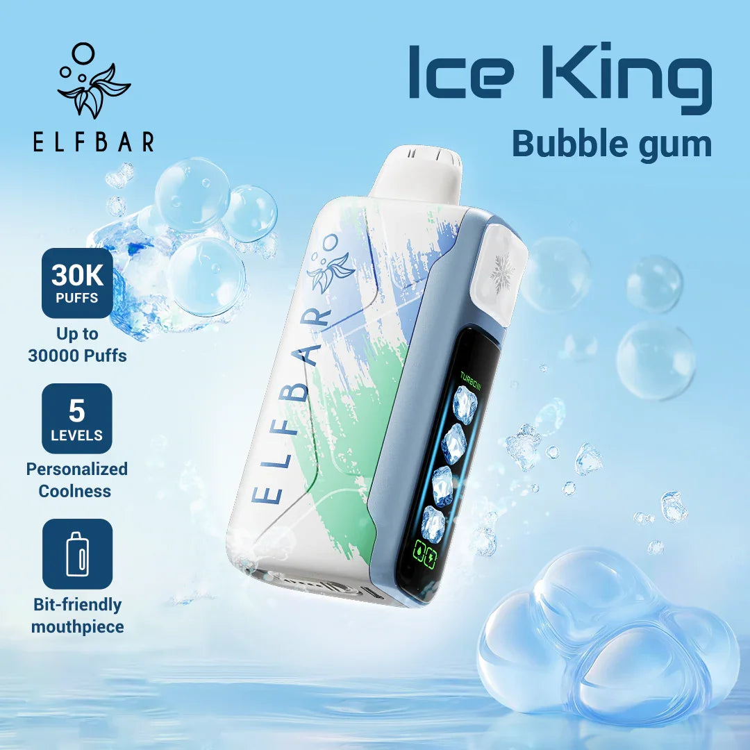 ElfBar Ice King 30K Disposable Puffs بود الفابار ايس كينج 30 الف سحبة