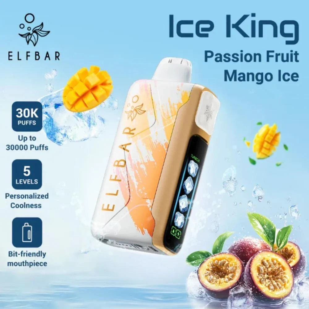 ElfBar Ice King 30K Disposable Puffs بود الفابار ايس كينج 30 الف سحبة