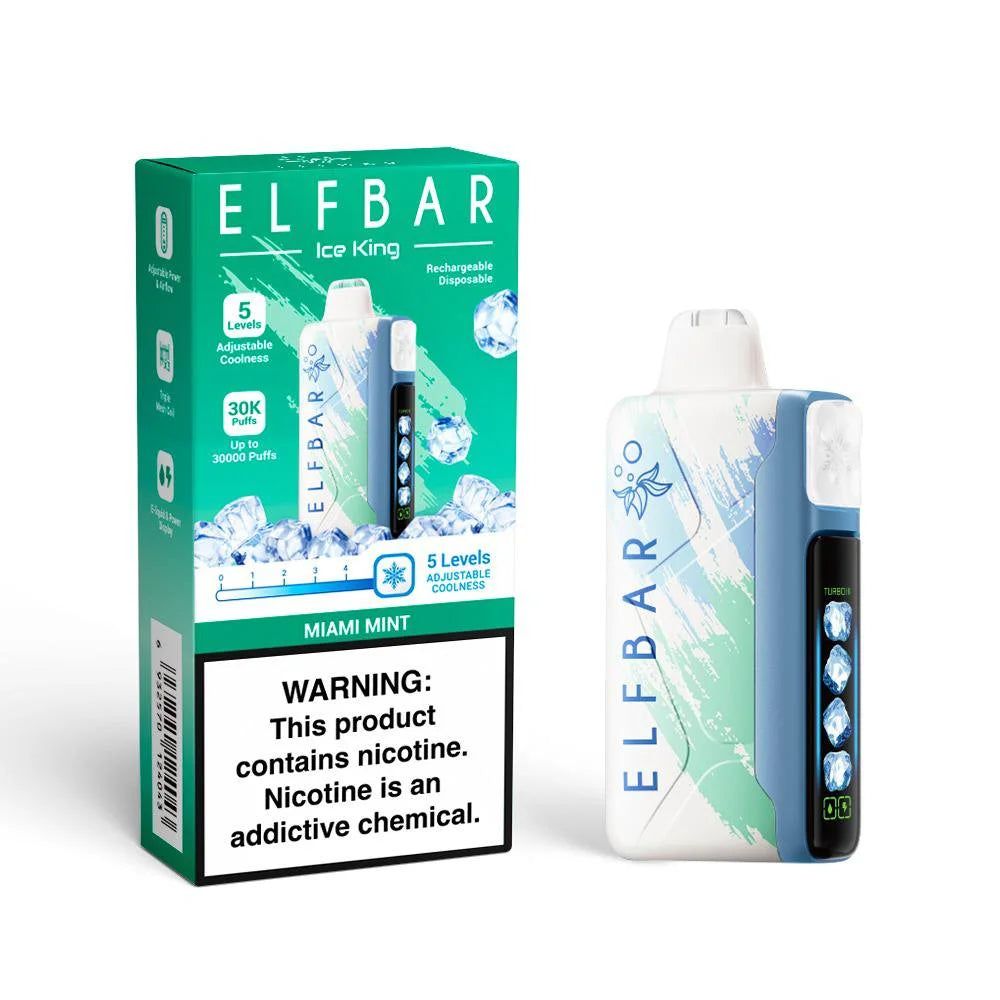 ElfBar Ice King 30K Disposable Puffs بود الفابار ايس كينج 30 الف سحبة