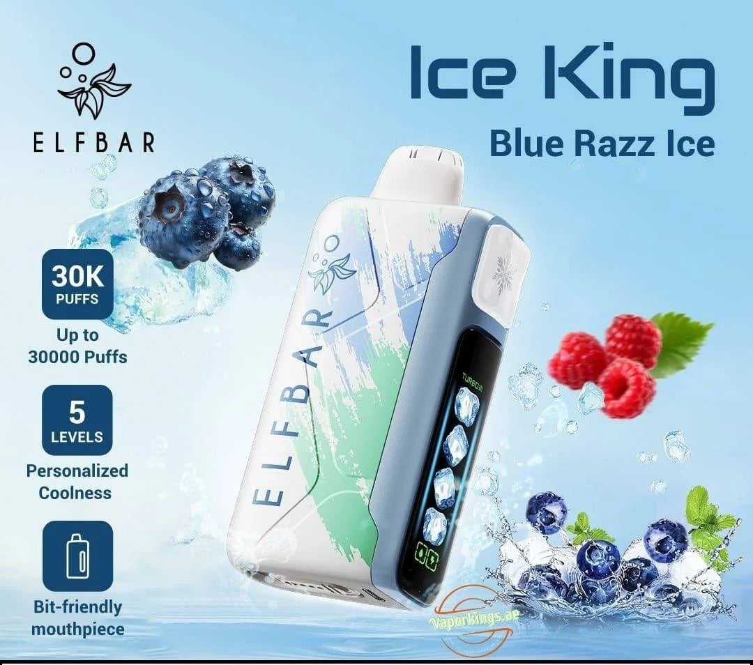 ElfBar Ice King 30K Disposable Puffs بود الفابار ايس كينج 30 الف سحبة
