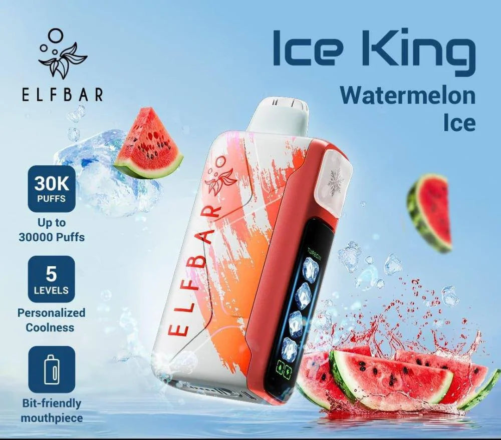 ElfBar Ice King 30K Disposable Puffs بود الفابار ايس كينج 30 الف سحبة
