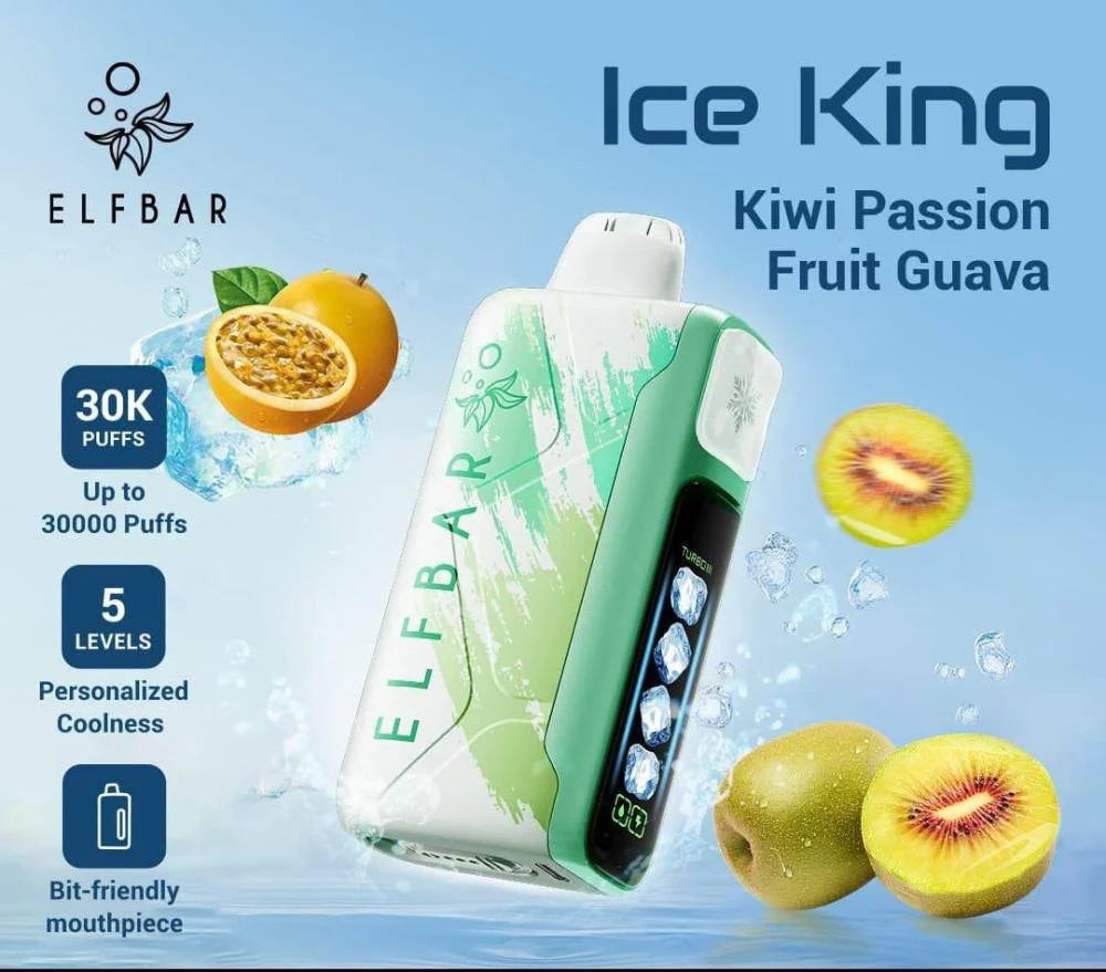 ElfBar Ice King 30K Disposable Puffs بود الفابار ايس كينج 30 الف سحبة