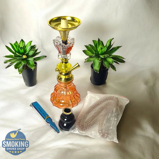 Malek Elzaman Mini Fatota 32 CM shisha - ملك الزمان شيشة فطوطة 32 سم ملونة