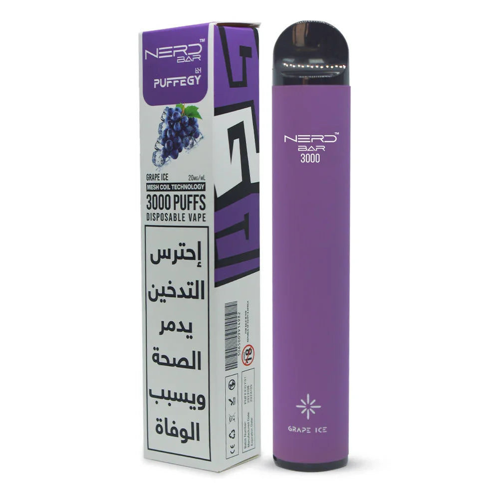 Nerd Bar 3000 Disposable Puffs بود نيرد 3 الاف سحبة