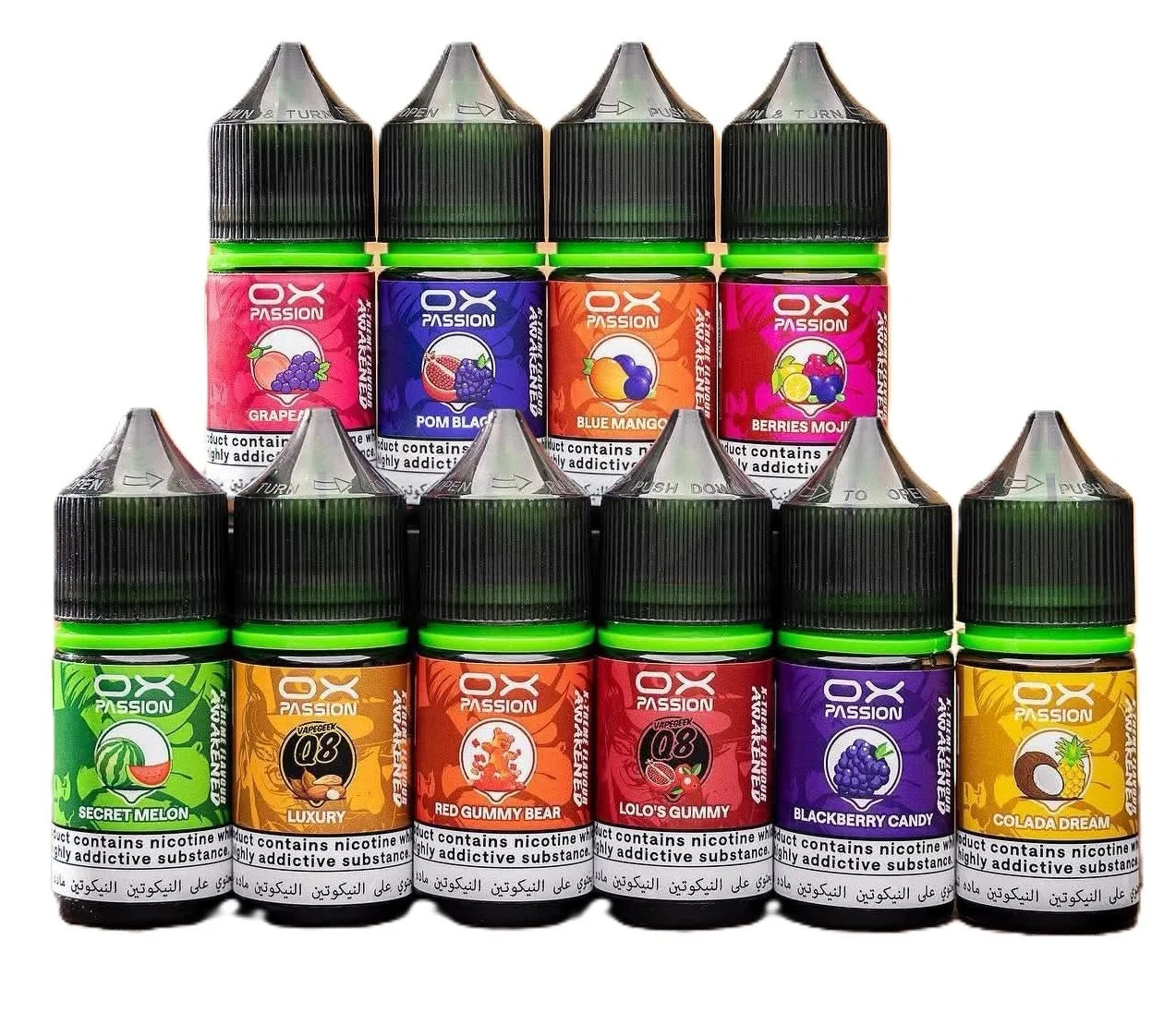 Ox Passion E-Liquid Salt 30-50 Nic اوكسافا ليكويد سالت 30-50 نيكوتين