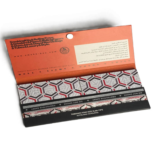 Smoke Box Black + tips بفرة سموك بوكس اسود طويل تبات