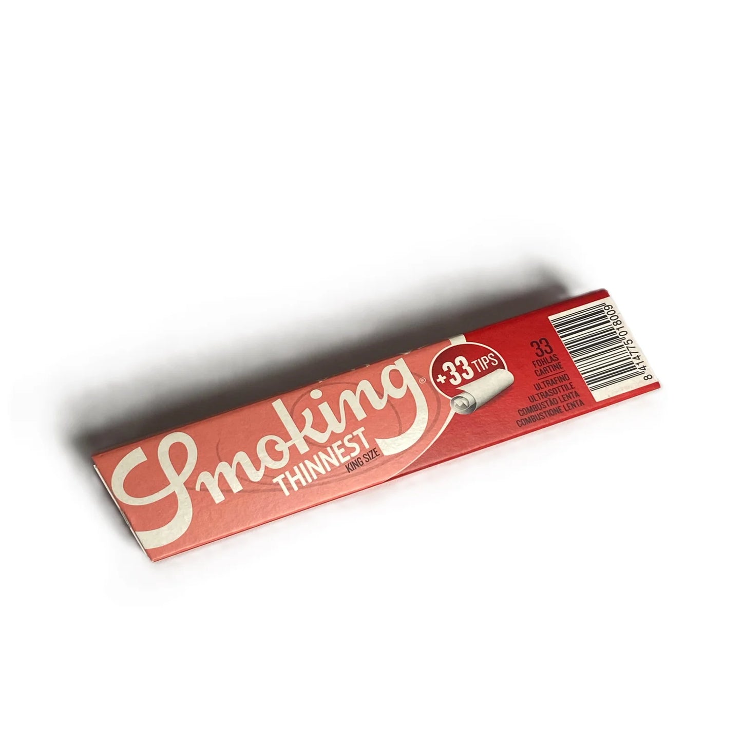 Smoking Thinnest King Size + Tips سموكنج احمر تبات رفيع طويل