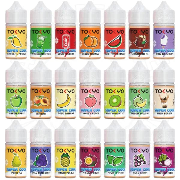 TOKYO Super Cool Salt Liquid 35-50 Nic طوكيو سوبر كول سالت ليكويد 35-50 نيكوتين