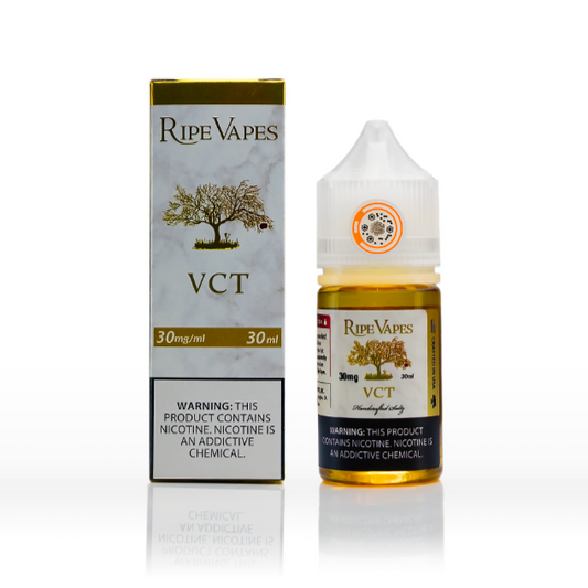 Ripe vapes Vct liquid salt 30ml 30-50 nic رايب فايب في سي تي ليكويد سالت 30 ملي 50-30 نيكوتين