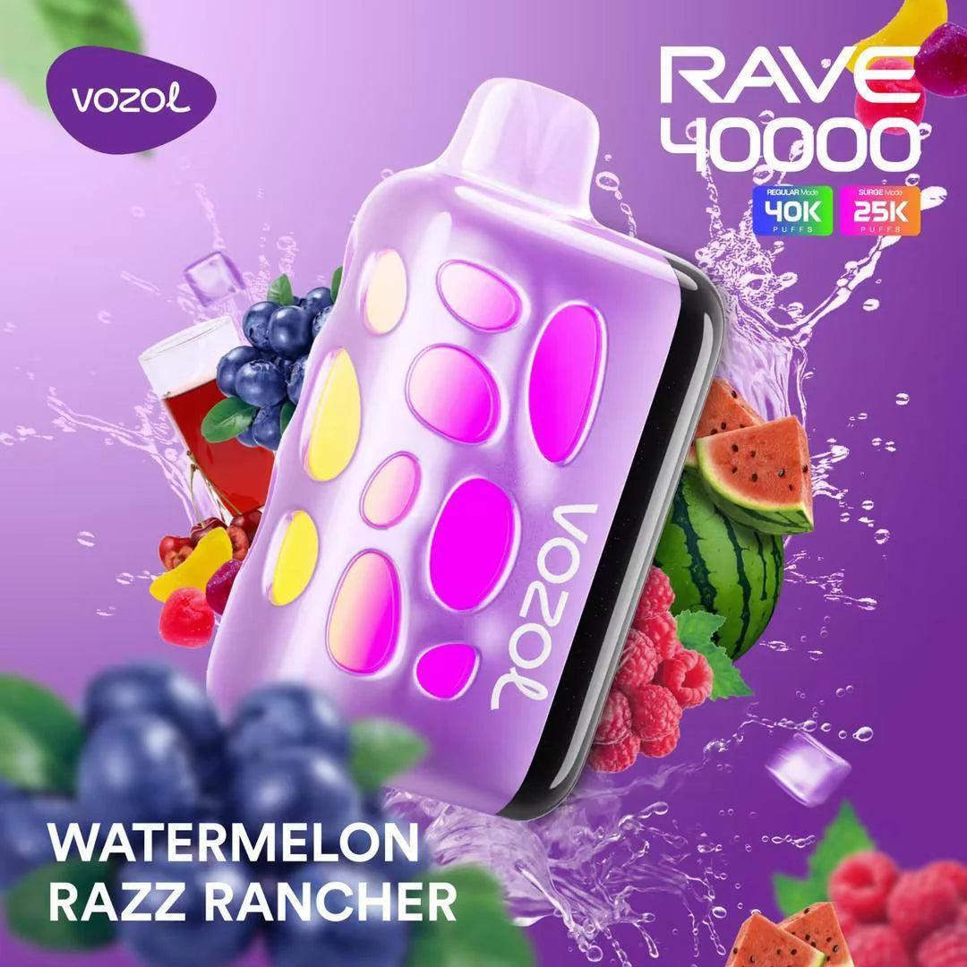 VOZOL RAVE 40K Disposable Puffs بود فوزول ريف 40 الف سحبة