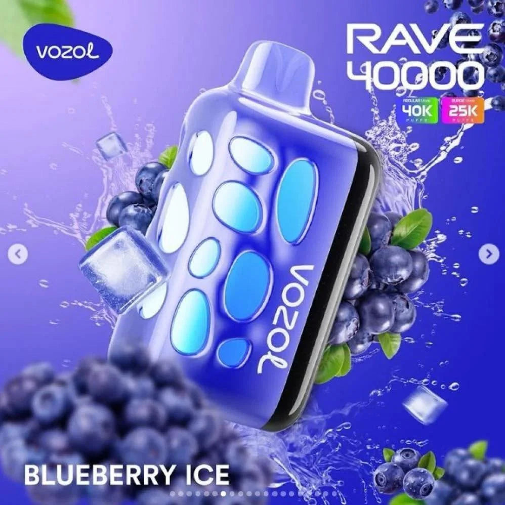 VOZOL RAVE 40K Disposable Puffs بود فوزول ريف 40 الف سحبة