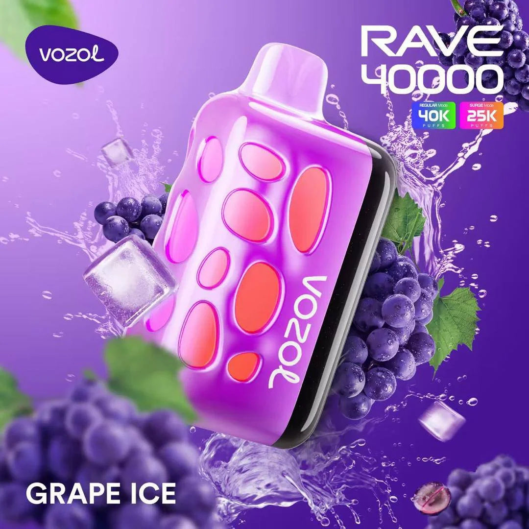VOZOL RAVE 40K Disposable Puffs بود فوزول ريف 40 الف سحبة