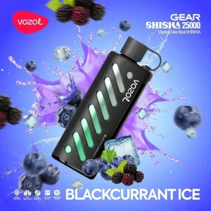 VOZOL GEAR SHISHA 25K Disposable Pufss بود فوزول جير شيشة 25 الف سحبة