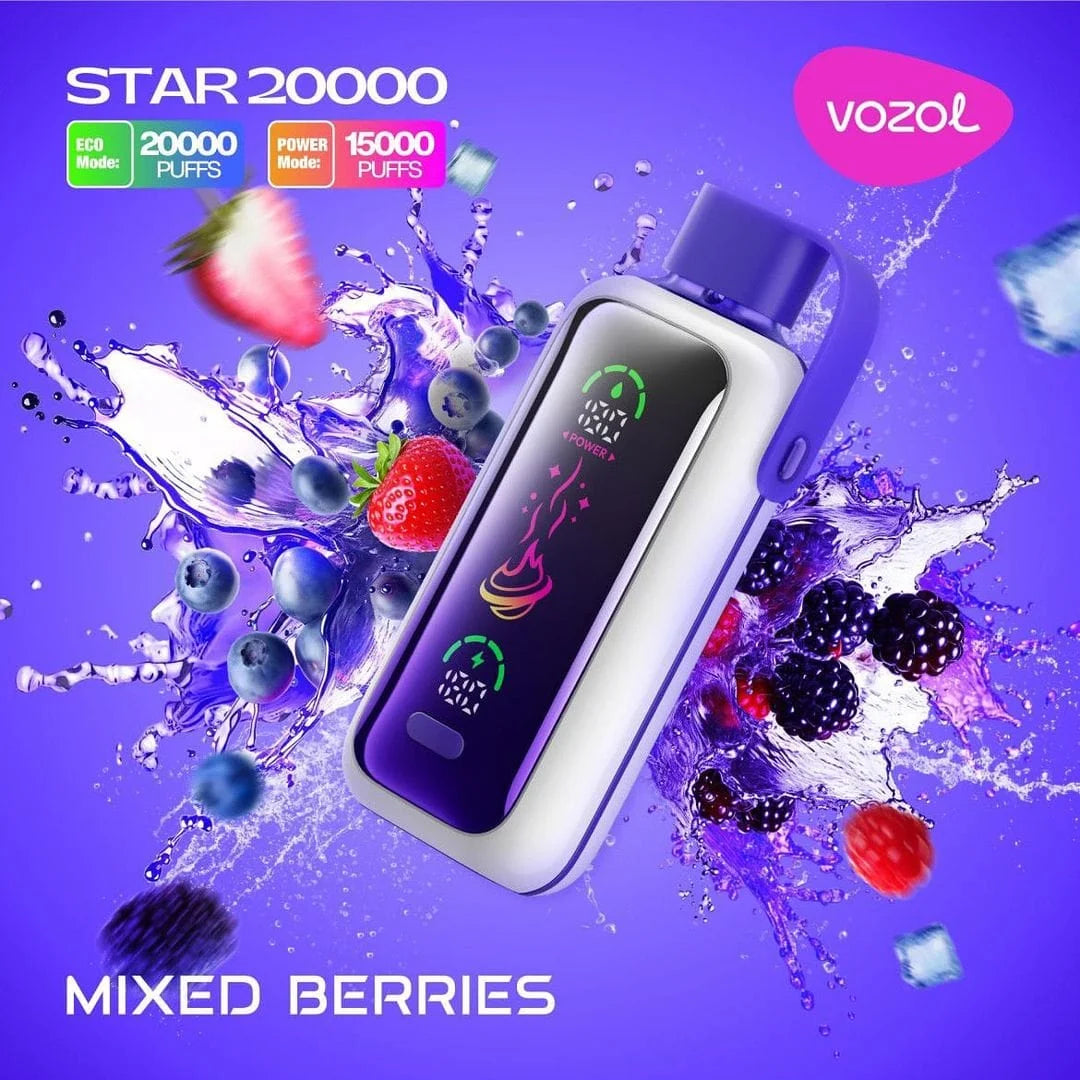 VOZOL STAR 20K Disposable Puffs بود فوزول ستار 20 الف سحبة