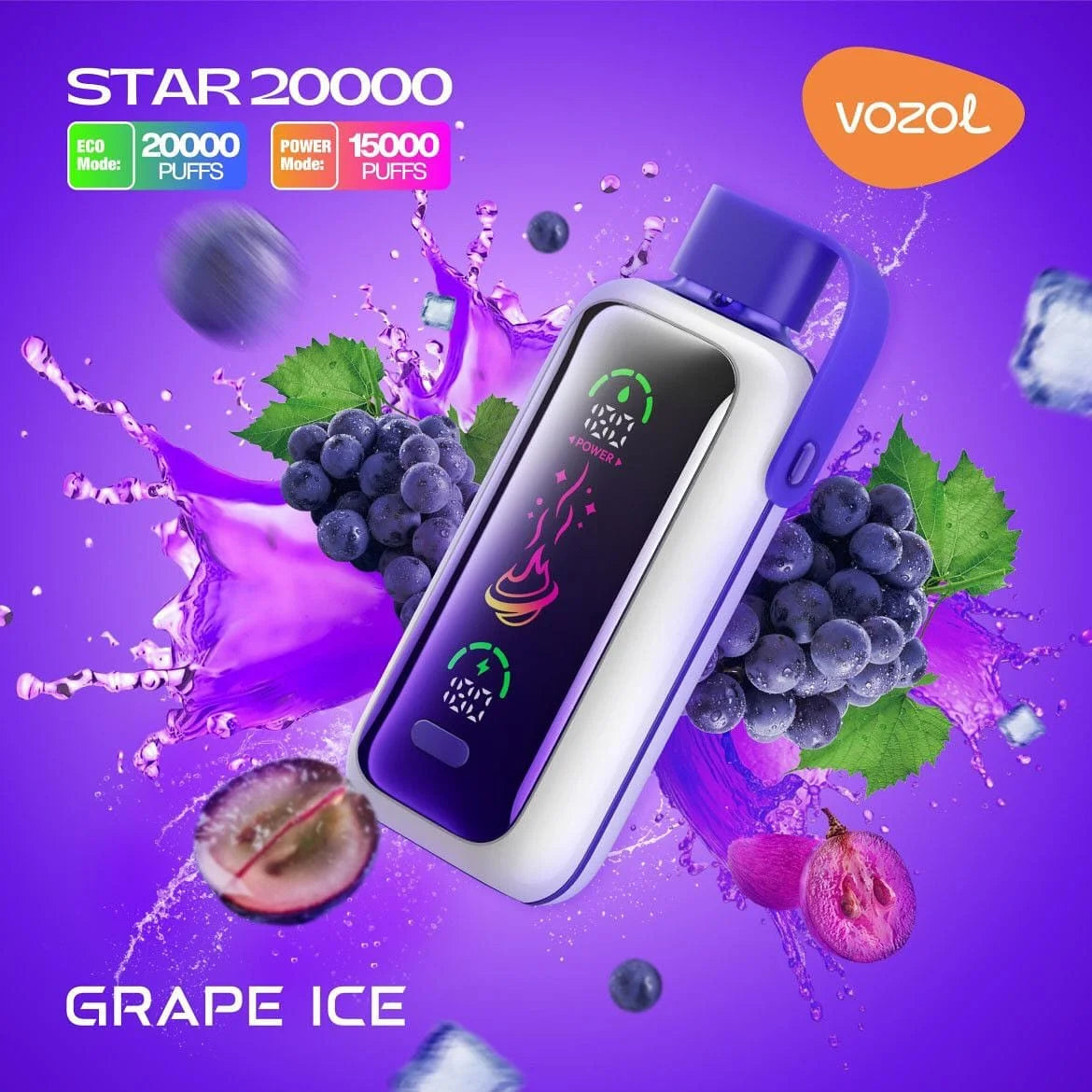 VOZOL STAR 20K Disposable Puffs بود فوزول ستار 20 الف سحبة