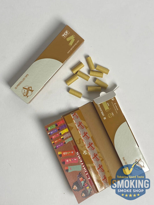 A plus brown king size + Tips ايه بلس بني طويل تبات