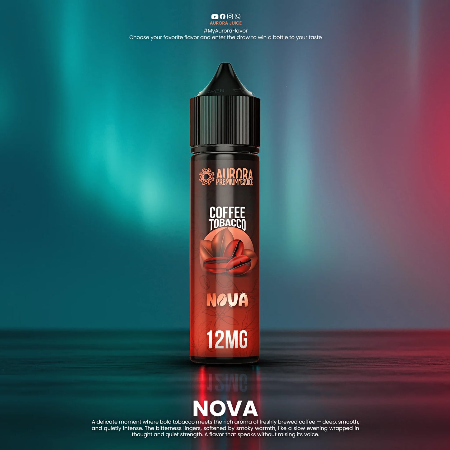 Aurora Liquid MTL 60 ML اورورا ليكويد سحبة سيجارة 60 ملي