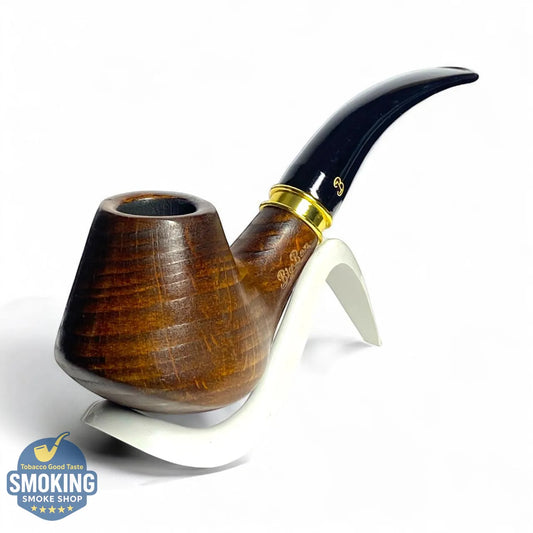 Big Ben Bent Smooth Briar Pipe (9mm) — بايب بيج بِن المنحني بريار تشطيب ناعم (فلتر 9 مم)
