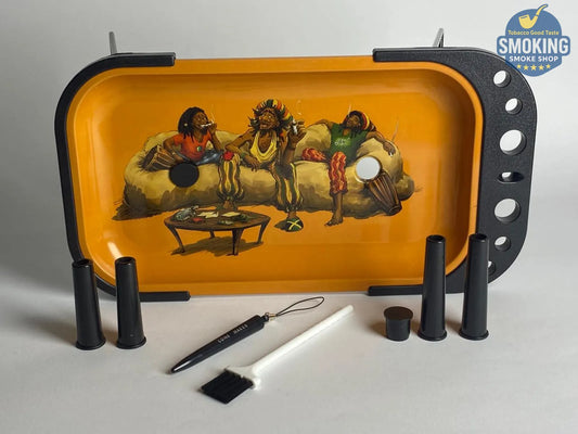 Large RAW Rolling Tray with Legs — طفاية و صينية لف روو مع حامل وعدة حجم كبير جدا