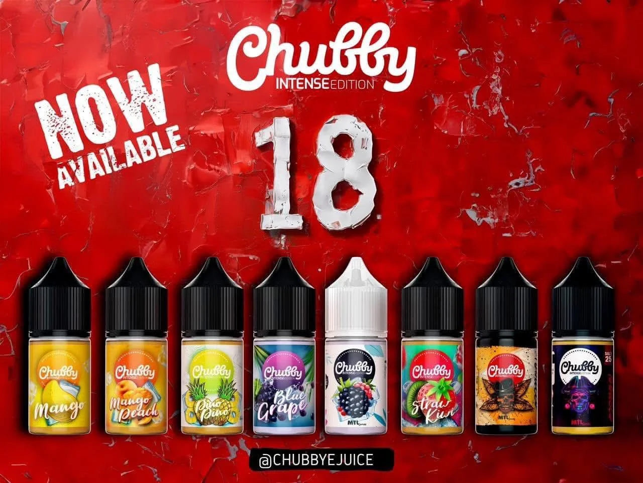 Chubby Liquid MTL 30 ML تشابي ليكويد سحبة سيجارة 30 ملي