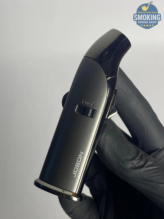 JOBON Pipe Torch Lighter w/ Built-in Cigar Punch — ولاعة بايب تورش من جوبون مع قطّاعة سيجار بنش مدمجة