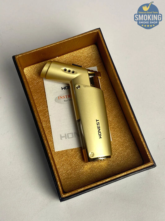 Single Torch Jet Lighter — ولاّعة تورش منفردة (ذهبي)