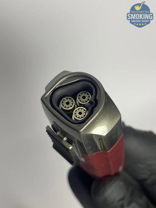JOBON Triple Jet Torch Lighter + Cigar Punch | ولاعة جوبون تورش ثلاثية مع بانش سيجار