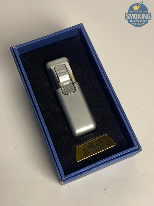 Quad Torch Cigar Lighter — ولاّعة سيجار رباعية الشعلة (فضّي)