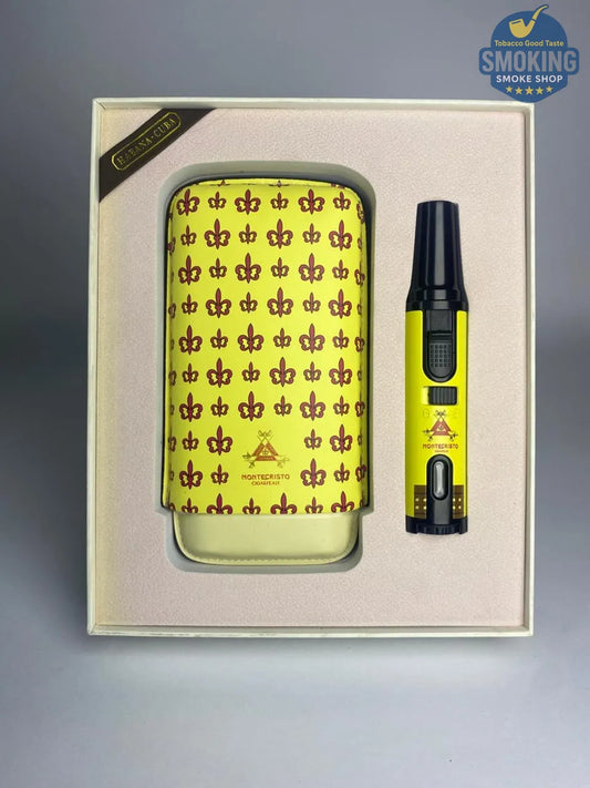 🔥 Montecristo Cigar Set _ طقم سيجار مونت كريستو فاخر متكامل