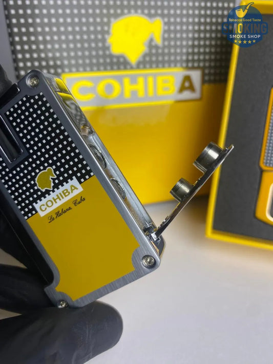 طقم ولاعة وقاطع سيجار كوهيبا – Cohiba Cigar Lighter & Cutter Gift Set