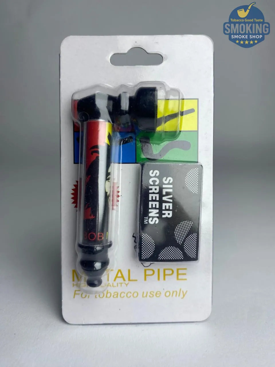 D&K Metal & Glass Pipe — مدواخ معدني بغطاء زجاجي قصير من دي آند كيه