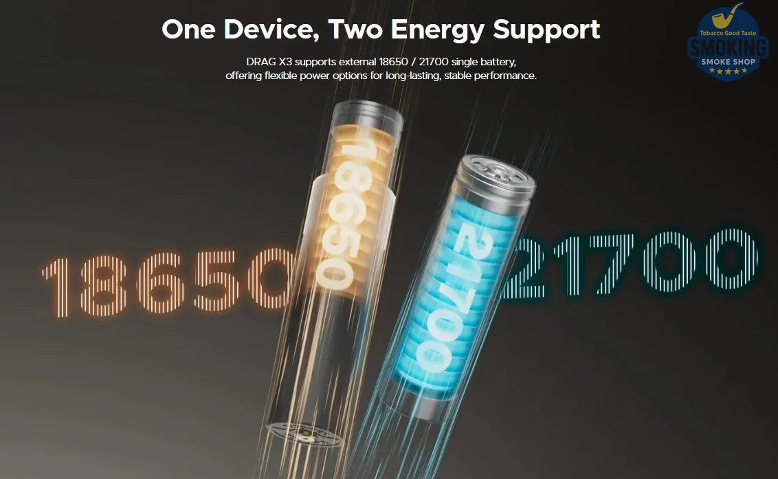 Voopoo DRAG X3 —فايب فوبوو دراج اكس 3 جهاز كامل بطارية خارجي