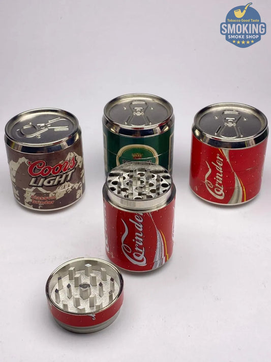 Can Shape tobacco Grinder — مطحنة تبغ بشكل علبة كانز 🥤