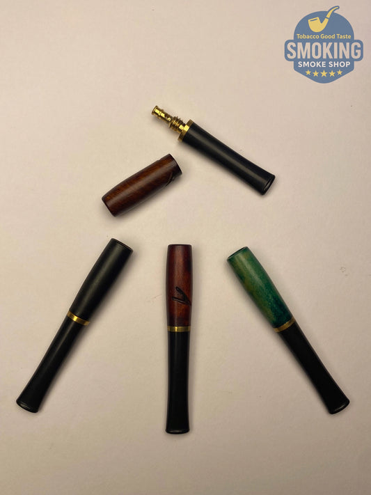 مبسم سجاير برأس خشب طبيعي مزخرفة