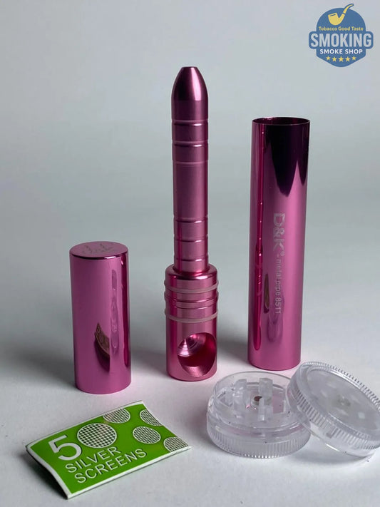 D&K Metal Pipe – مدواخ معدني في جراب على شكل روج 💄🔥