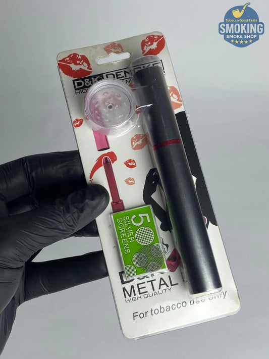 D&K Metal Pipe – مدواخ معدني في جراب على شكل روج 💄🔥