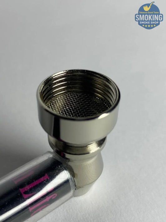 D&K Metal & Glass Pipe — مدواخ معدني بغطاء زجاجي قصير من دي آند كيه