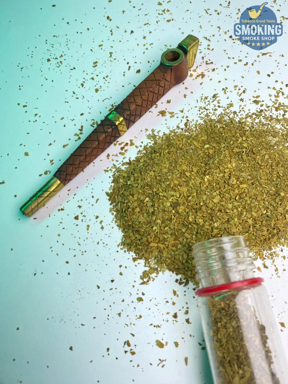 Ottoman Wooden Dokha Pipe — مدواخ خشب عثماني كلاسيك مطعم بنحاس