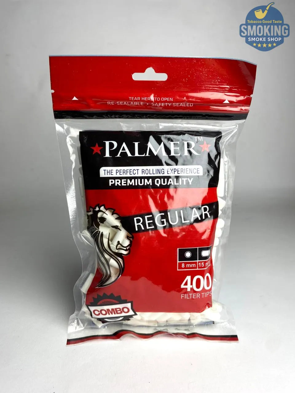 PALMER Cigarette Filters Large فلتر سجاير لف ابيض ماركة بالمر كومبو